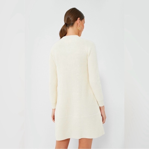 Pomander Place Ainsley Ivory Cream Beige Knit Dress - Picture 15 of 16